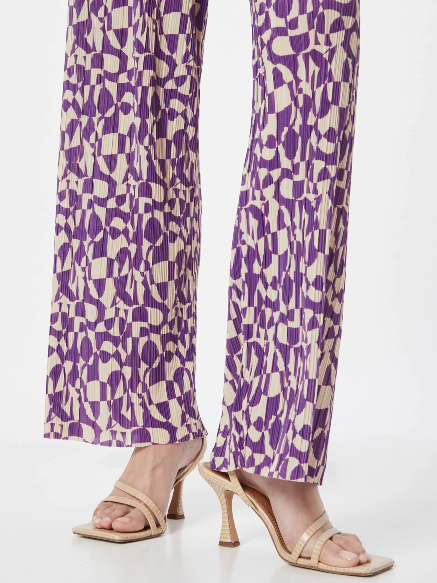 Monki Pantalons Wide Leg Broek Dames Lila 2 Monki Pantalons Wide Leg Broek Dames Lila - Afbeelding 2