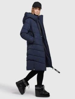 Khujo Tussenmantels Tussenmantel Klayd Dames Donkerblauw -Kledingverkoopwinkel f8afbe97679593891da7bc3b593394bd