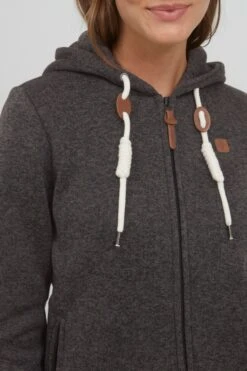 OXMO Sweatvesten Sweatvest Thory Dames Donkergrijs / Grijs Gemêleerd -Kledingverkoopwinkel fcfe5f85fb81321f9c16c4aa92dfdc5d